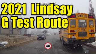 G Driver License Road Test Route Lindsay Ontario【with 2024 recent Update [upl. by Guerra443]