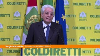 Mattarella quotLagricoltura è futuro per l’umanitàquot [upl. by Eehsar]