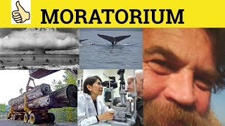 🔵 Moratorium  Moratorium Meaning  Moratorium Examples  Legal English [upl. by Ramma]