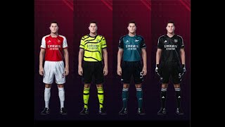 ARSENAL KIT PACK 20232024 FOR PES 2021SIDER amp CPK [upl. by Burkley788]