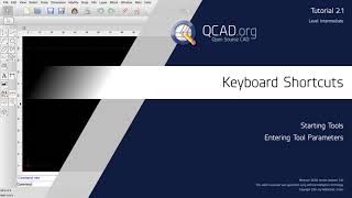 QCAD  21 Keyboard Shortcuts [upl. by Kimble]