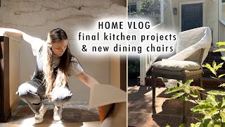 HOME VLOG final kitchen projects amp new dining chairs [upl. by Lisbeth]