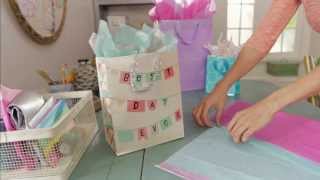 Giftology How to Fill a Gift Bag with Tissue [upl. by Reamonn]