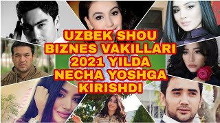 UZBEK SHOU BIZNES AKTYOR VA AKTRISALARI 2021 YILDA NECHA YOSHGA KIRISHDI UZBEK TILIDA [upl. by Schreck]