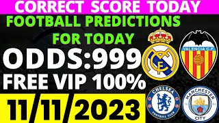 CORRECT SCORE TODAY  football predictions today FIXED MATCHES SOCCER TODAYPREDICTIONS ODDS 1xbet [upl. by Jemmie]