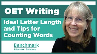 OET Letter Writing  Recommended Word Length amp How to Count Words Quickly [upl. by Oralla]