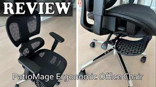 PatioMage Ergonomic Mesh Office Chair Review [upl. by Ylenats]