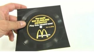 McDonalds Vintage 1988 Million Dollar Menu Song Record  Copyright police Chipinkos [upl. by Lacee]