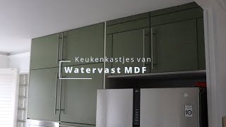 Keukendeurtjes en ladefronten vervangen voor watervast MDF [upl. by Ivy]