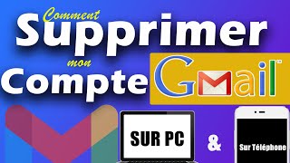 comment supprimer un compte gmail sur pc et sur telephone [upl. by Niklaus]