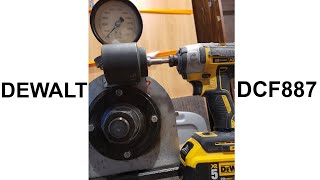 DEWALT DCF887 torque tested more power than some impact wrenches [upl. by Nanaek455]