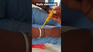 Static Electricity⚡️shorts trending viralvideo viral viralshorts experiment [upl. by Erbe]