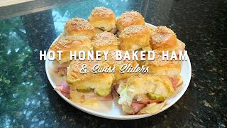 HOT HONEY BAKED HAM AND SWISS SLIDERS [upl. by Ahiel]