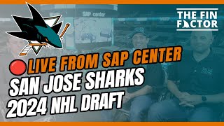 San Jose Sharks 2024 NHL Draft LIVE from SAP Center Ep 215 [upl. by Swain170]