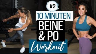 ▶︎ 10 Min intensives PO Workout ◀︎  Übungen gegen BEINFETT  4x10 [upl. by Areis]