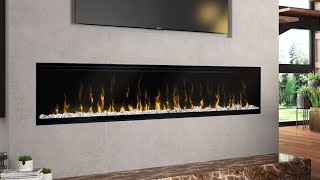 Black Wall Mounted Electric Fireplace Instructional Video Item 60757 [upl. by Noman12]