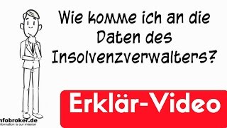 Insolvenzverwalter  wie komme ich an den Namen und Adresse [upl. by Eyt]