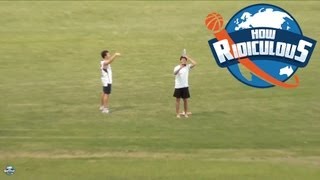 William Tell Boomerang Trick Shot  How Ridiculous [upl. by Silva]