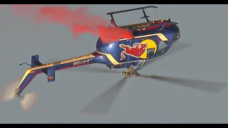 FELIX BAUMGARTNER INVERTED HELICOPTER DISPLAY RADOM 2023 4K [upl. by Claudy]