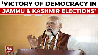 BJP Emerges As Biggest Party In Haryana And Jammu amp Kashmir Elections  PM Modi Speech  India Today [upl. by Tiana]