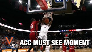 Virginias Reece Beekman Hammers The Dunk On The Fastbreak  ACC Must See Moment [upl. by Socrates599]