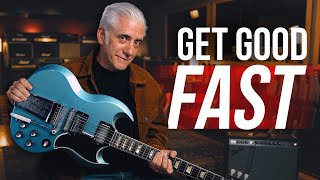 How To Get Good On Guitar Fast [upl. by Yecaw]