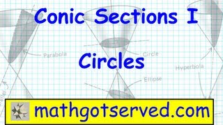 PU6L2 conic sections circles [upl. by Lilian192]