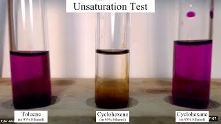 Potassium Permanganate Test for Unsaturation [upl. by Ketti]