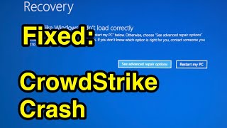 How to fix computer crashed from Crowd Strike update CrowdStrike update crash fixed [upl. by Mraz147]