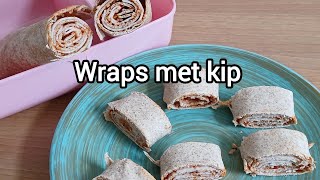 WRAPS MET KIP  SNACK  LUNCH  SNEL EN MAKKELIJK RECEPT [upl. by Ailaham]