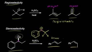 Regioselectivity stereoselectivity and stereospecificity [upl. by Eurd]