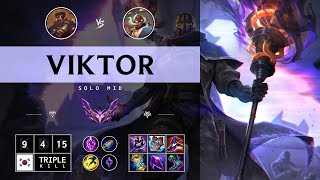 Viktor Mid vs Corki  KR Master Patch 1413 [upl. by Mirielle]