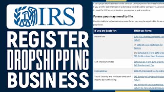 How To Register Dropshipping Business 2024  LLC Formation For Dropshipping Business [upl. by Naashar198]