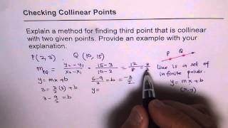 How To Find Collinear Points That Point Lies On Lines [upl. by Popelka]