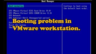 How to fix booting problem in VMware workstation [upl. by Ahsekan436]