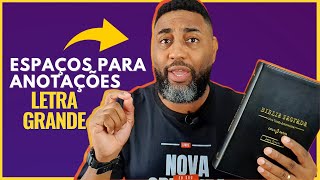 👑REVIEW  BÍBLIA NVI COM ESPAÇOS PARA ANOTAÇÕES  Letra Grande  Flávio Sacramento [upl. by Airamak]