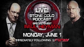 quotStone Coldquot Steve Austin to interview Paul Heyman on Stone Cold Podcast Live [upl. by Adlesirg41]