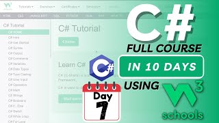 C Full Course in 10 Days using W3Schools  Day7 of W3Schools C Tutorial [upl. by Harlamert422]