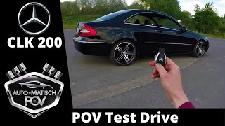 CLK 200 KompressorTop Speed on German AutobahnTest Drive POV [upl. by Islehc]