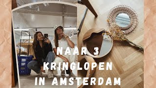 Naar 3 kringloopwinkels in Amsterdam  verhuisvlog 4 🌼 [upl. by Ardnosal]