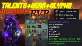 Cataclysm Classic Rank 1 PvP Talents Glyphs Gear for Arena Bigshiv [upl. by Royce249]