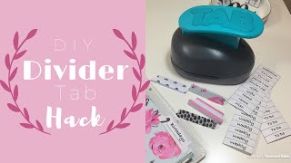 Easy DIY Planner Divider Tabs amp Labels  We R Memory Keepers Tab Punch Hack [upl. by Ellis991]