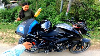 1 Litre Mileage Test  Pulsar Ns 160 Bs7 😲 [upl. by Nitfa]