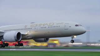 Copenhagen First Flight  Etihad Airways [upl. by Kcir]