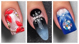 Christmas Nail Art Ideas 2023  Nail Art Compilation [upl. by Eladnyl35]