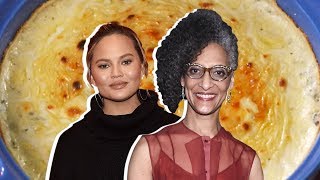 Chrissy Teigen Vs Carla Hall Whose Spinach Dip Is Better [upl. by Walliw]