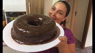 BOLO DE CENOURA COM COBERTURA DE CHOCOLATE [upl. by Crawley]