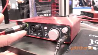 Focusrite Audio Interfaces with DJ Tutor and getintheMix couk  NAMM 2013 [upl. by Ettinger]