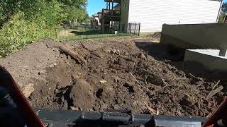 Grading and Backfilling Skid Steer Work [upl. by Brest833]