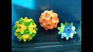 origami  modular  kusudama  flower kusudama  tutorial  dutchpapergirl [upl. by Nere943]